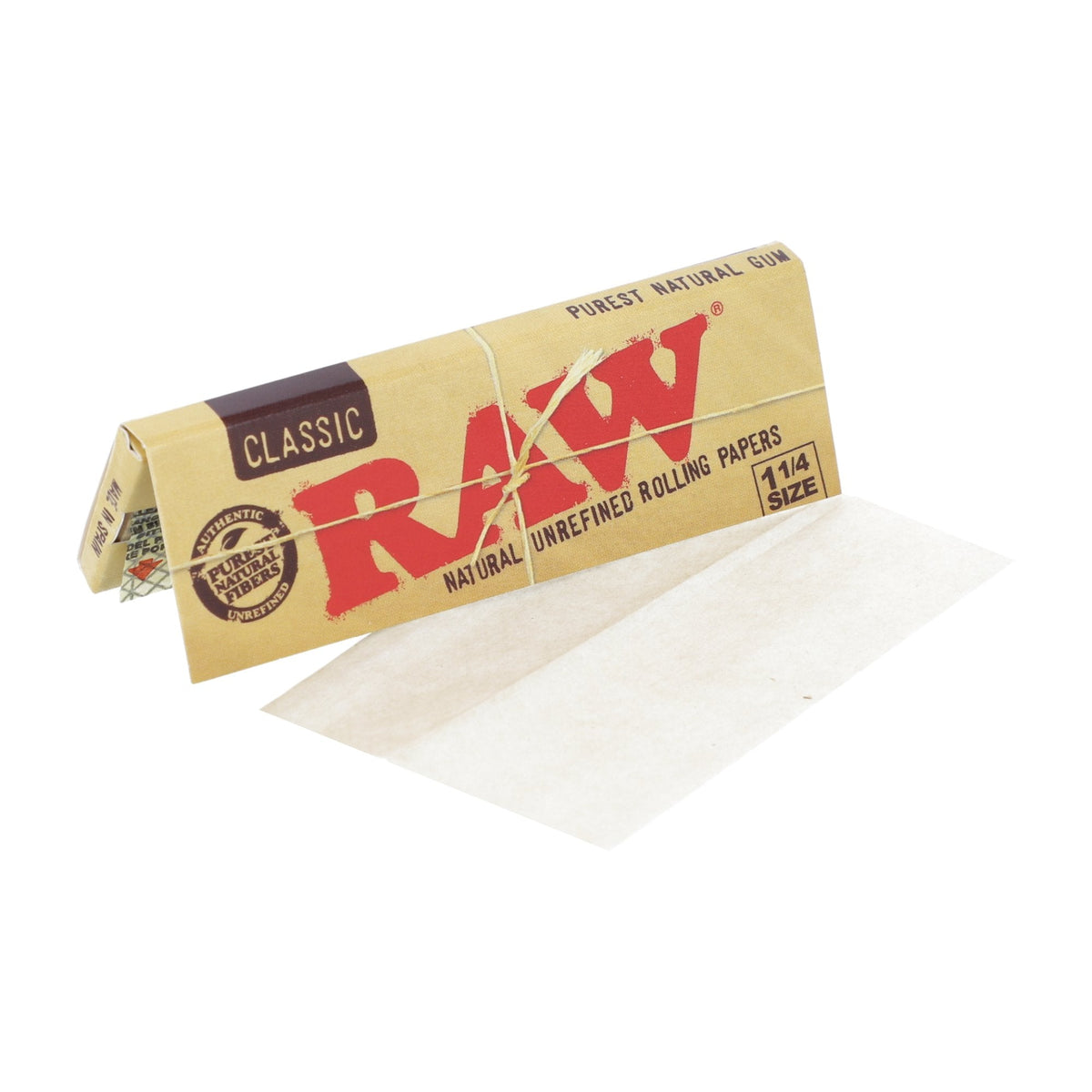 RAW Black Double Pressed Classic 1 1/4 Rolling Papers - Full Box (24 Packs)