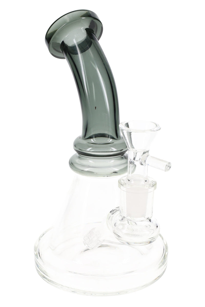 Small Stemless Colored Bent Neck GoG Water Pipe with Matrix Stem Perc ...